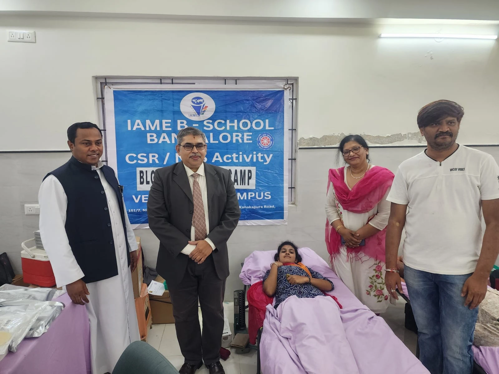 Blood Donation Camp conducted in IAME School