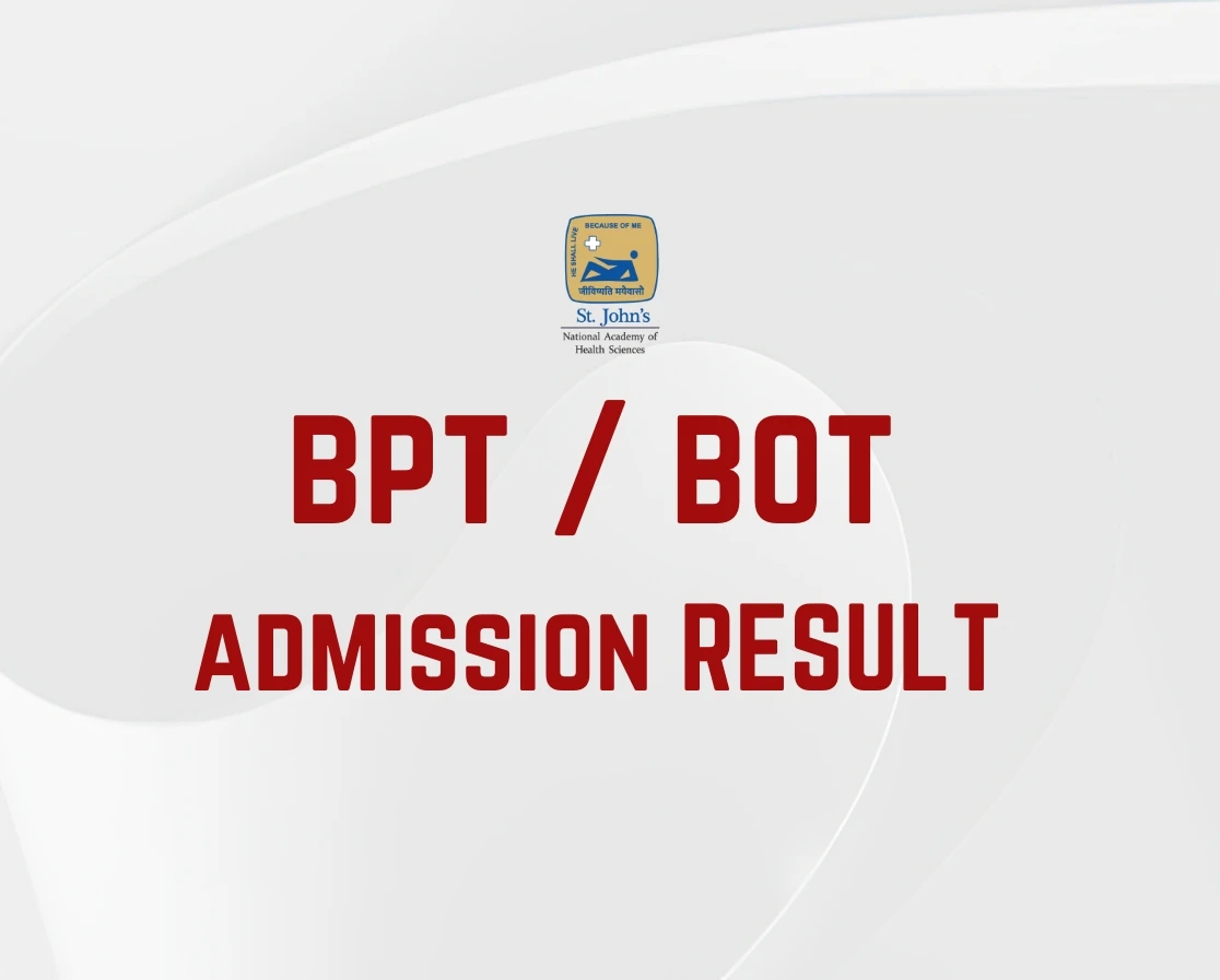 Admission Results for BPT & BOT