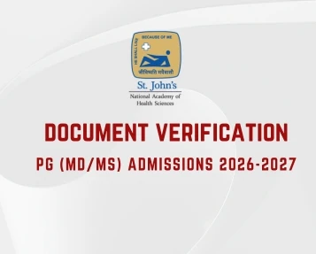 DOCUMENT VERIFICATION FOR PG (MD/MS) ADMISSIONS