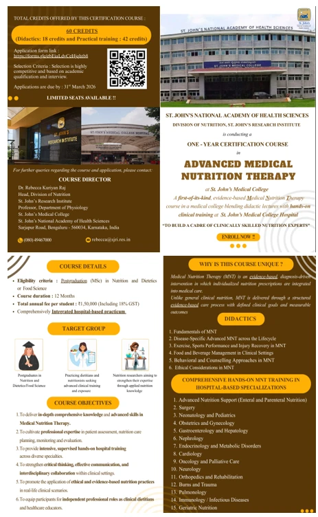 ADVANCED MEDICAL NUTRITION THERAPY CERTIFICATION COURSE