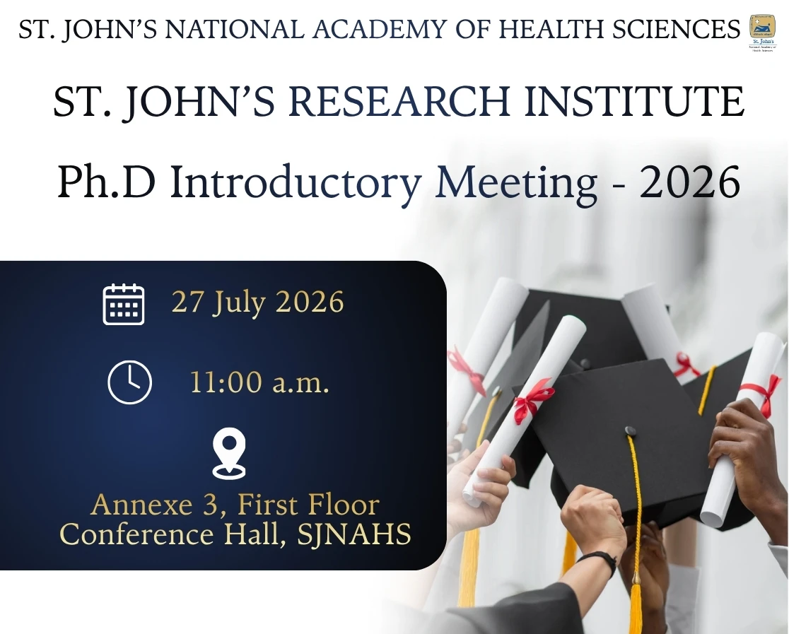 SJRI Welcomes the Ph.D. Batch of 2026
