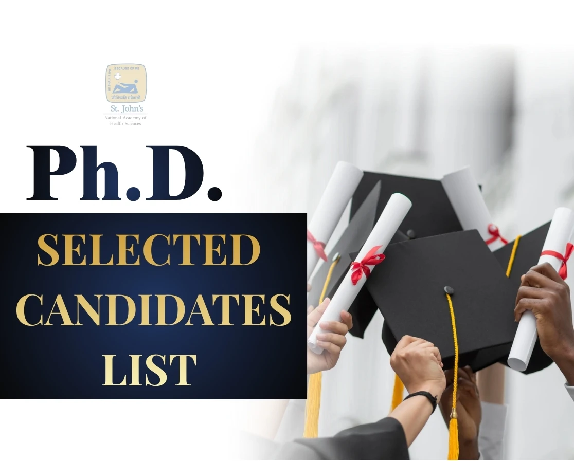 Selected Candidates list - Ph.D Program