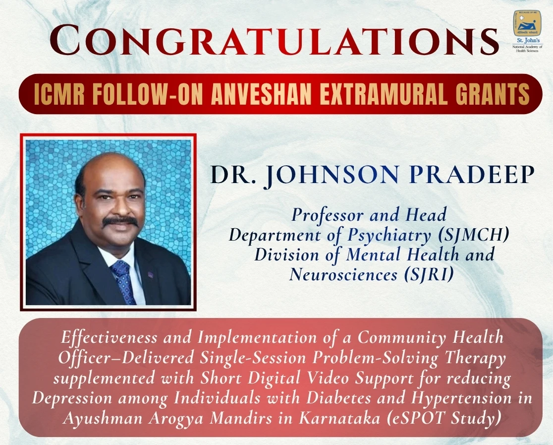 ICMR Follow-on ANVESHAN Extramural Grant – eSPOT Study